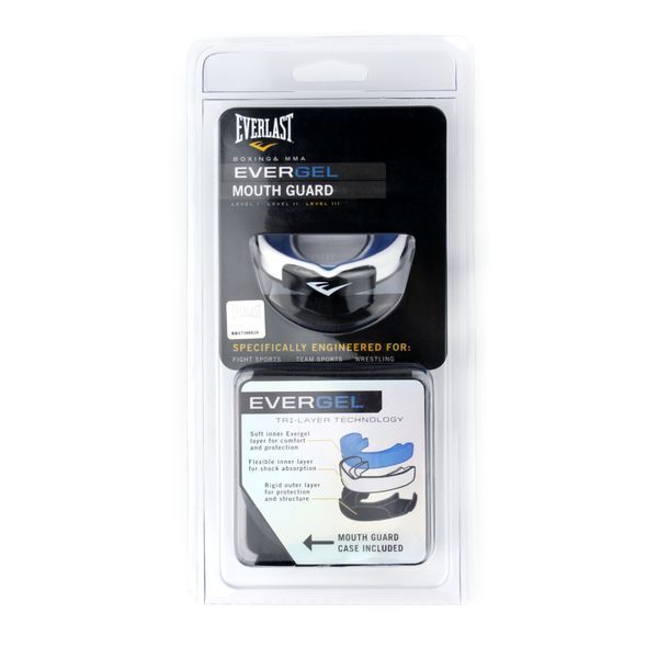 Капа Everlast Evergel Mouthguard Blue (без упаковки, тільки кейс)(1400008) Доросла EEMBL фото
