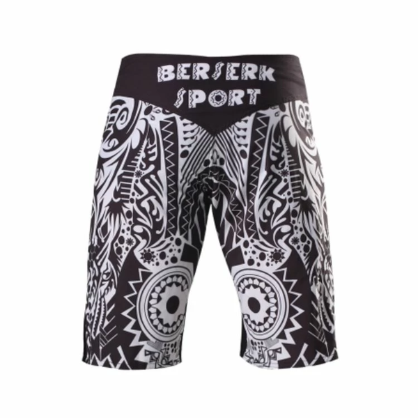 Шорти Berserk MMA African Mask Shorts Чорно-білий розмір S BMAMSBWH фото