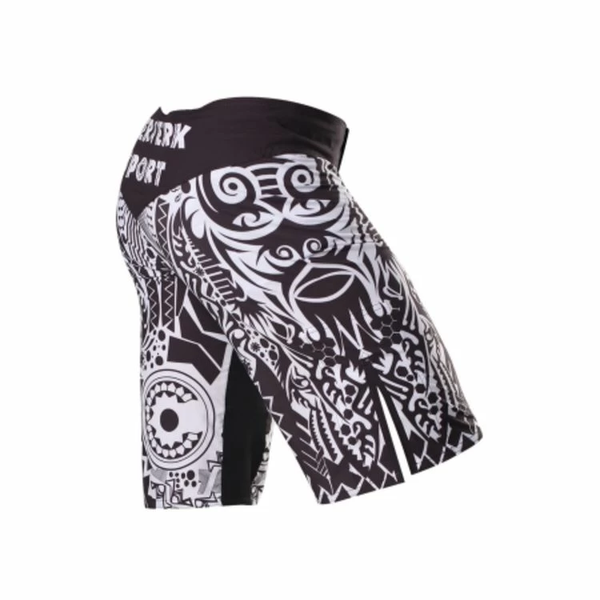 Шорти Berserk MMA African Mask Shorts Чорно-білий розмір S BMAMSBWH фото