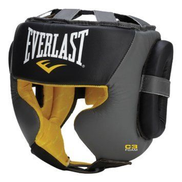 Шолом тренерувальний Everlast C3 Professional Sparring Чорно-сірий (560001) розмір S/M EC3PSBG фото