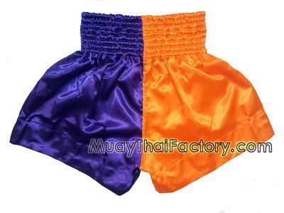 Шорти для муай-тай Han Muay Thai Shorts 2-Tones Помаранчево-фіолетовий розмір L HMTS2TOPU фото