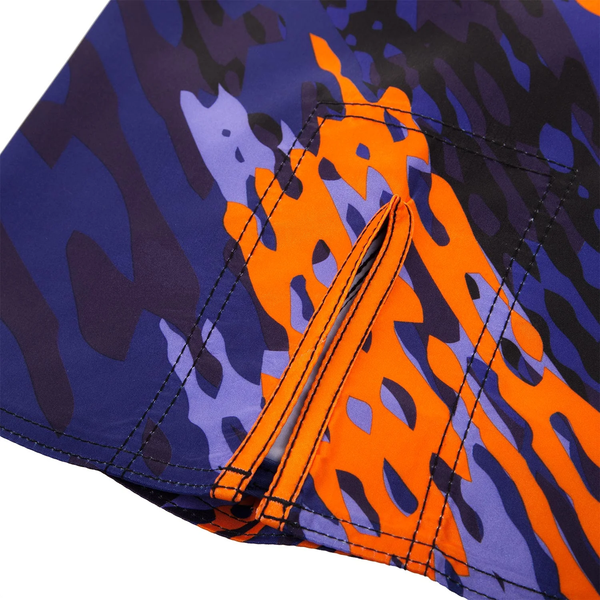 Шорти Venum Neo Camo Fightshorts Синє-помаранчевий розмір L VNCFBLO фото