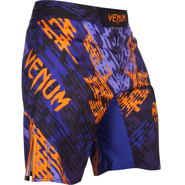 Шорти Venum Neo Camo Fightshorts Синє-помаранчевий розмір L VNCFBLO фото