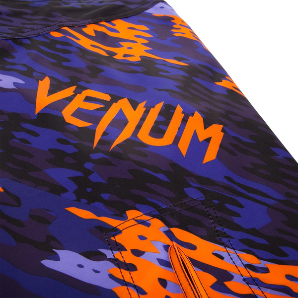 Шорти Venum Neo Camo Fightshorts Синє-помаранчевий розмір L VNCFBLO фото