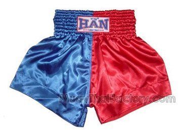 Шорти для муай-тай Han Muay Thai Shorts Синьо-червоний розмір L HMTSBLR фото