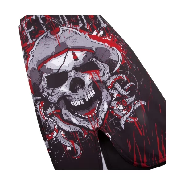 Шорти Venum Pirate 3.0 Fight Shorts Чорно-сірий розмір S VP3FSBWH фото