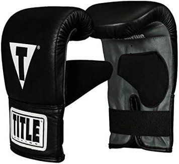 Снарядні рукавиці Title Boxing Pro Leather Bag Mitts 3.0 Чорно-сірий (TBG3) розмір М TBPLBM30BGM фото
