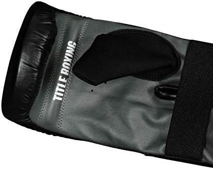 Снарядні рукавиці Title Boxing Pro Leather Bag Mitts 3.0 Чорно-сірий (TBG3) розмір М TBPLBM30BGM фото