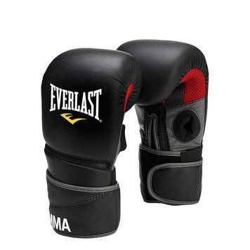 Рукавиці для ММА Everlast Clinch Strike Pro Gloves Чорно-сірий (7212) 12 унцій ECSPG фото