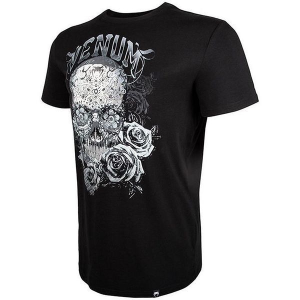 Футболка Venum Santa Muerte 3.0 T-shirt Чорний розмір S VSM3TB фото