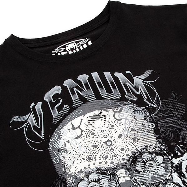 Футболка Venum Santa Muerte 3.0 T-shirt Чорний розмір S VSM3TB фото