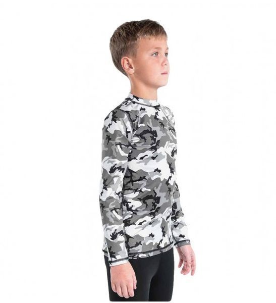 Дитячий рашгард Berserk Camo Kids Сірий (RS1721G) розмір XS BCKGR фото