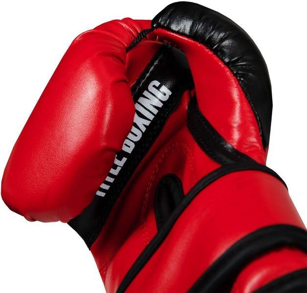 Дитячі боксерські рукавиці TITLE Boxing Youth Bag Gloves Чорно-червоний (YTBBG 4) 4 oz TBYBGBR4 фото