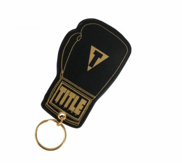 Брелок TITLE Stamped Leather Boxing Glove Keyring Золотий (SLBGKR) TSLBGKG фото