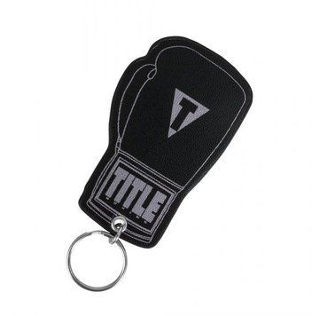 Брелок TITLE Stamped Leather Boxing Glove Keyring Сріблястий (SLBGKR) TSLBGKS фото