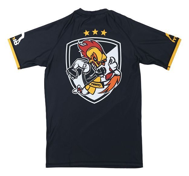 Рашгард Manto Short Sleeve Rashguard Kickass Чорний розмір S MSSRKB фото