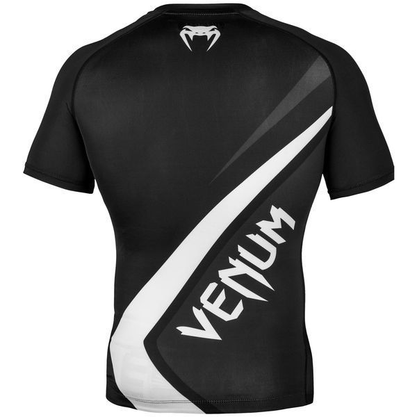 Рашгард Venum Contender 4.0 Rashguard - Short Sleeves Чорно-білий розмір S VC4RSSBWH фото