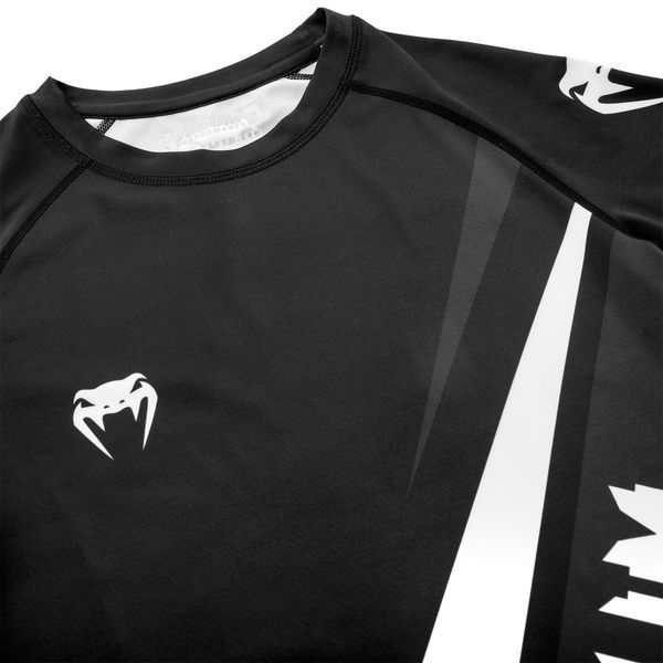 Рашгард Venum Contender 4.0 Rashguard - Short Sleeves Чорно-білий розмір S VC4RSSBWH фото