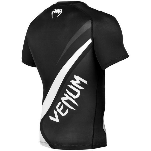 Рашгард Venum Contender 4.0 Rashguard - Short Sleeves Чорно-білий розмір S VC4RSSBWH фото