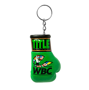 Брелок WBC by TITLE Boxing Keyring Зелений (WBCKR GN) WBCTBKGR фото