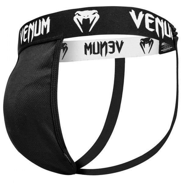 Захист паху Venum Challenger Groin Guard and Support Чорно-сірий (1062) розмір XL VCGGSXL фото