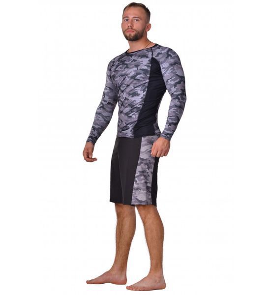 Рашгард Berserk Tactical Force Camo Сірий (RS0056G) розмір S BTFCG фото