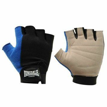 Тренажерні рукавички Lonsdale Fitnes Gloves Чорно-синій розмір S LFGBBLS фото